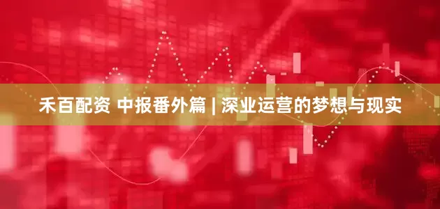 禾百配资 中报番外篇 | 深业运营的梦想与现实